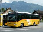 (250'889) - PostAuto Zentralschweiz - Nr. 406/OW 10'006/PID 5538 - Irisbus (ex Nr. 3; ex Dillier, Sarnen Nr. 3) am 1. Juni 2023 beim Bahnhof Sarnen