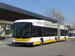 (169'281) - VBSH Schaffhausen - Nr. 101 - Hess/Hess Gelenktrolleybus am 19. Mrz 2016 beim Bahnhof Schaffhausen