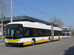 (169'305) - VBSH Schaffhausen - Nr. 105 - Hess/Hess Gelenktrolleybus am 19. Mrz 2016 beim Bahnhof Schaffhausen