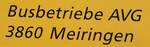 (286'893) - Beschriftung - Busbetriebe AVG 3860 Meiringen - am 9.