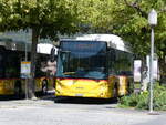 Bad Ragaz/861695/266239---gessinger-bad-ragaz-- (266'239) - Gessinger, Bad Ragaz - GR 185'403/PID 11'900 - eHeuliez-Iveco am 27. August 2024 beim Bahnhof Bad Ragaz