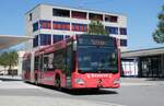 (278'655) - Aus Liechtenstein: BOS PS Anstalt, Vaduz - Nr. 598/FL 40'240 - Mercedes (ex PLA Vaduz Nr. 56/PID 11'222; ex PLA Vaduz Nr. 58) am 8. August 2025 beim Bahnhof Buchs