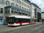(133'229) - St. Gallerbus, St. Gallen - Nr. 177 - Hess/Hess Gelenktrolleybus am 13. April 2011 in St. Gallen, Marktplatz
