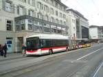 (133'239) - St. Gallerbus, St. Gallen - Nr. 172 - Hess/Hess Gelenktrolleybus am 13. April 2011 in St. Gallen, Marktplatz