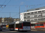 St. Gallen/491327/169893---st-gallerbus-st-gallen (169'893) - St. Gallerbus, St. Gallen - Nr. 175 - Hess/Hess Gelenktrolleybus am 12. April 2016 beim Bahnhof St. Gallen (prov. Haltestelle)
