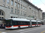 (172'611) - St. Gallerbus, St. Gallen - Nr. 191 - Hess/Hess Doppelgelenktrolleybus am 27. Juni 2016 beim Bahnhof St. Gallen (prov. Haltestelle)