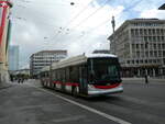 (229'051) - St. Gallerbus, St. Gallen - Nr. 186 - Hess/Hess Gelenktrolleybus am 13. Oktober 2021 beim Bahnhof St. Gallen