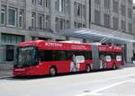 (262'826) - St. Gallerbus, St. Gallen - Nr. 111/SG 467'111 - Hess/Hess Gelenktrolleybus am 24. Mai 2024 beim Bahnhof St. Gallen
