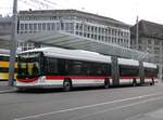 (269'295) - St. Gallerbus, St. Gallen - Nr. 191 - Hess/Hess Doppelgelenktrolleybus am 19. November 2024 beim Bahnhof St. Gallen