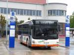 (153'911) - Regiobus, Gossau - Nr. 28/SG 356'028 - MAN am 16. August 2014 beim Bahnhof Wil