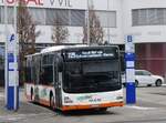 (270'621) - Regiobus, Gossau - Nr. 29/SG 329'429 - MAN am 4. Januar 2025 beim Bahnhof Wil