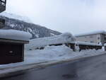 Airolo/743111/148804---postauto-haltestelle-am-9-februar (148'804) - PostAuto-Haltestelle am 9. Februar 2014 in Airolo, Buco dei Cavalli
