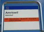 Amriswil/736475/129097---aot-haltestellenschild---amriswil-bahnhof (129'097) - AOT-Haltestellenschild - Amriswil, Bahnhof - am 22. August 2010