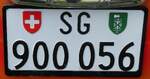 (287'484) - Nummernschild - SG 900'056 - am 30.