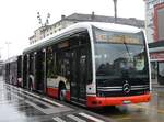 (271'888) - StadtBUS, Frauenfeld - Nr. 707/TG 237'007 - eMercedes am 13. Februar 2025 beim Bahnhof Frauenfeld 