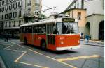 (022'326) - TL Lausanne - Nr. 667 - FBW/Eggli Trolleybus am 15. April 1998 in Lausanne, Place Riponne