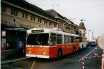 Lausanne/216041/030309---tl-lausanne---nr (030'309) - TL Lausanne - Nr. 730 - FBW/Hess Trolleybus am 21. Mrz 1999 beim Bahnhof Lausanne
