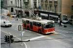 Lausanne/218717/033612---tl-lausanne---nr (033'612) - TL Lausanne - Nr. 743 - FBW/Hess Trolleybus am 7. Juli 1999 in Lausanne, Place Riponne