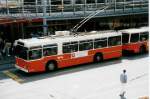 (033'622) - TL Lausanne - Nr. 734 - FBW/Hess Trolleybus am 7. Juli 1999 in Lausanne, Place Riponne