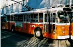 (039'522) - TL Lausanne - Nr. 676 - FBW/Eggli Trolleybus am 5. Mrz 2000 in Lausanne, Dpt Borde
