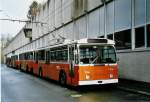 (058'333) - TL Lausanne - Nr. 704 - FBW/Hess Trolleybus am 1. Januar 2003 in Lausanne, Dpt Borde
