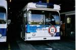 (062'611) - TL Lausanne - Nr. 728 - FBW/Hess Trolleybus am 4. August 2003 in Lausanne, Dpt Prelaz