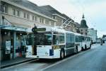 (105'230) - TL Lausanne - Nr. 728 - FBW/Hess Trolleybus am 15. Mrz 2008 beim Bahnhof Lausanne