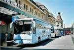 (108'119) - Aus Tschechien: PlanetLine, Praha - 6A0 9983 - Irisbus am 21. Juni 2008 beim Bahnhof Lausanne