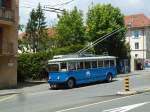 (144'610) - TL Lausanne (Rtrobus) - Nr. 2 - FBW/Eggli Trolleybus (ex Nr. 3) am 26. Mai 2013 in Lausanne, Motte