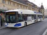 Lausanne/406069/148761---tl-lausanne---nr (148'761) - TL Lausanne - Nr. 838 - Hess/Hess Gelenktrolleybus am 2. Februar 2014 beim Bahnhof Lausanne