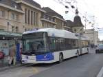 Lausanne/406071/148763---tl-lausanne---nr (148'763) - TL Lausanne - Nr. 868 - Hess/Hess Gelenktrolleybus am 2. Februar 2014 beim Bahnhof Lausanne
