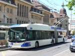 (151'731) - TL Lausanne - Nr. 851 - Hess/Hess Gelenktrolleybus am 21. Juni 2014 beim Bahnhof Lausanne