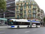 (165'099) - TL Lausanne - Nr. 850 - Hess/Hess Gelenktrolleybus am 18. September 2015 in Lausanne, Chauderon