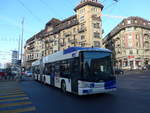 (187'180) - TL Lausanne - Nr. 844 - Hess/Hess Gelenktrolleybus am 23. Dezember 2017 in Lausanne, Chauderon