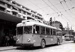 (MD425) - Aus dem Archiv: TL Lausanne - Nr. 618 - FBW/Eggli Trolleybus (ex Nr. 56) um 1970 in Lausanne