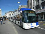 (228'809) - TL Lausanne - Nr. 708 - Hess/Hess Doppelgelenktrolleybus am 11. Oktober 2021 in Lausanne, Bel-Air