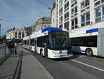 (228'890) - TL Lausanne - Nr. 802 - Hess/Hess Gelenktrolleybus am 11. Oktober 2021 in Lausanne, Bel-Air