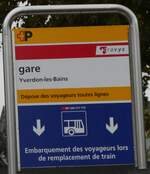 yverdon-les-bains/865150/267624---ptravys-haltestellenschild---yverdon-les-bains-gare (267'624) - +P/travys-Haltestellenschild - Yverdon-les-Bains, gare - am 1. Oktober 2024