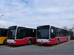 (271'592) - CarPostal Ouest - VD 644'185/PID 12'301 - Mercedes (ex Wiener Linien, A-Wien) am 1. Februar 2025 in Yverdon, Garage