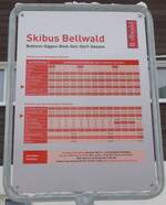 (178'045) - Skibus-Haltestelle - Bellwald, Post - am 15.