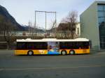 (132'638) - In Albon, Visp - VS 32'092 - Scania/Hess am 19. Februar 2011 beim Bahnhof Brig