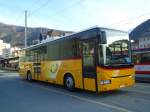 (136'864) - PostAuto Wallis - VS 354'602 - Irisbus am 22. November 2011 beim Bahnhof Brig