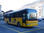 (258'636) - PostAuto Wallis - VS 354'601/PID 5053 - Irisbus am 11. Januar 2024 in Brig, Garage