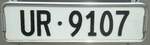 (140'274) - Nummernschild - UR 9107 - am 1. Juli 2012 in Furka, Belvedere
