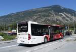 Gampel-Steg/860048/265708---steiner-niedergesteln---vs (265'708) - Steiner, Niedergesteln - VS 79'214 - Mercedes am 16. August 2024 beim Bahnhof Gampel-Steg