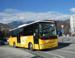 (232'212) - Buchard, Leytron - VS 84'258 - Irisbus (ex Nr. 258) am 21. Januar 2022 beim Bahnhof Sion
