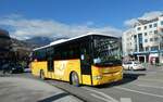 (232'214) - Buchard, Leytron - Nr. 253/VS 213'104 - Irisbus am 21. Januar 2022 beim Bahnhof Sion