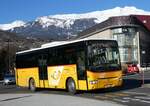 (258'579) - PostAuto Wallis - Nr. 21/VS 365'402/PID 5039 - Irisbus am 11. Januar 2024 beim Bahnhof Sion