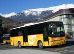 (258'592) - PostAuto Wallis - Nr. 21/VS 465'402/PID 5039 - Irisbus am 11. Januar 2024 beim Bahnhof Sion