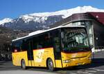 (258'597) - PostAuto Wallis - Nr. 12/VS 106'000/PID 5255 - Irisbus (ex Theytaz, Sion) am 11. Januar 2024 beim Bahnhof Sion